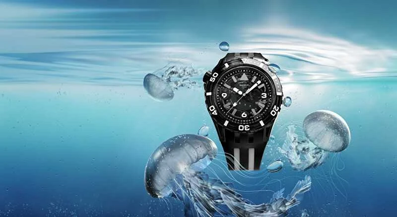 Laikrodis SWATCH Juodas SEA NETTLE SSCU09B100