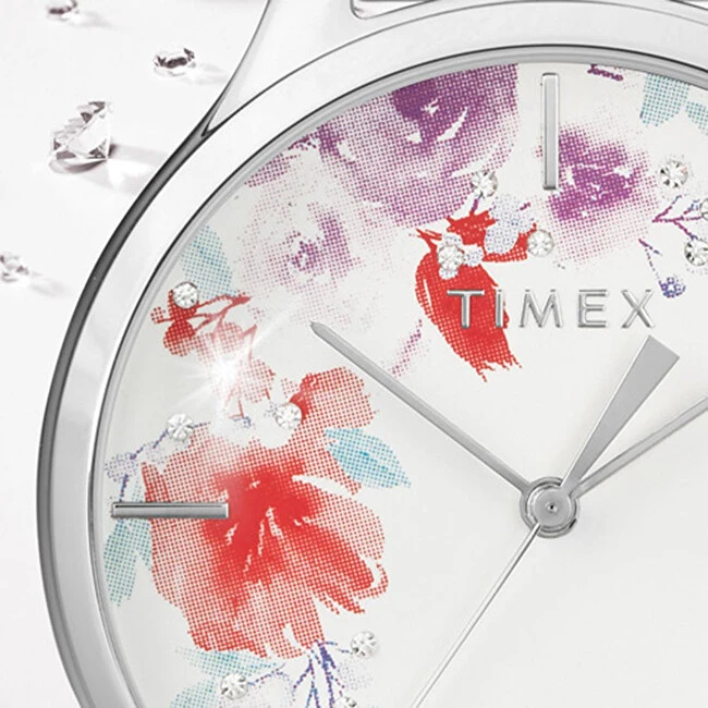 Laikrodis Timex Krištolinis žiedas „Swarovski“ TW2R66800D7