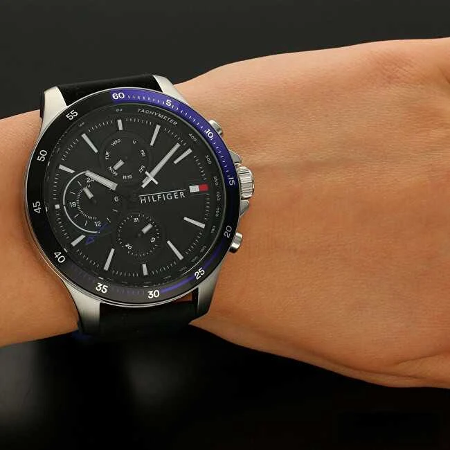 Vyriškas laikrodis TOMMY HILFIGER 1791724 BANK (zf023d)