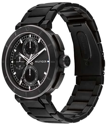 Laikrodis TOMMY HILFIGER 1792119. Kvarcas, Juoda Spalva. Vyriški.