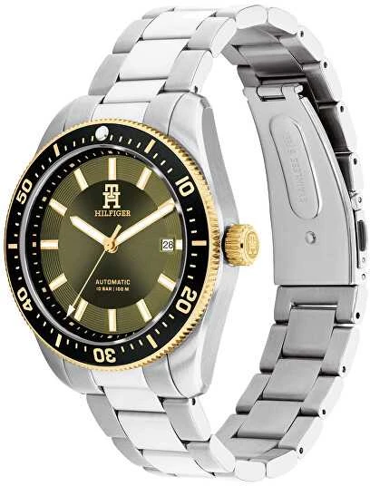 Laikrodis TOMMY HILFIGER 1792155. Automatinė, Spalva žalia. Žmogus.