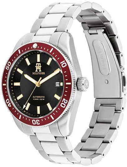 Laikrodis TOMMY HILFIGER 1792154. Automatinis, Juoda Spalv. Vyriški.