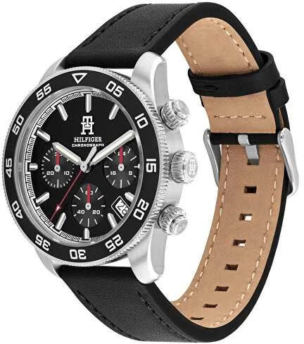Laikrodis TOMMY HILFIGER 1792162. Kvarcas, Juoda Spalva. Vyriški.