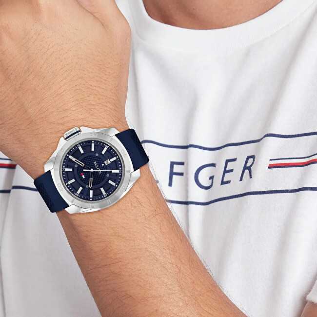 Laikrodis TOMMY HILFIGER 1792134. Kvarcas, Spalva mėlyna. Žmogus.