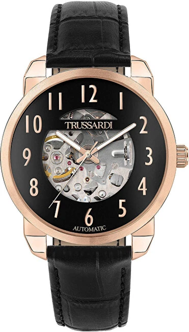 Laikrodis TRUSSARDI R2421154001. Automatinė, Juoda Spalva. Vyriški.