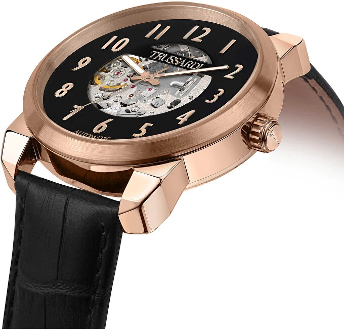 Laikrodis TRUSSARDI R2421154001. Automatinė, Juoda Spalva. Vyriški.