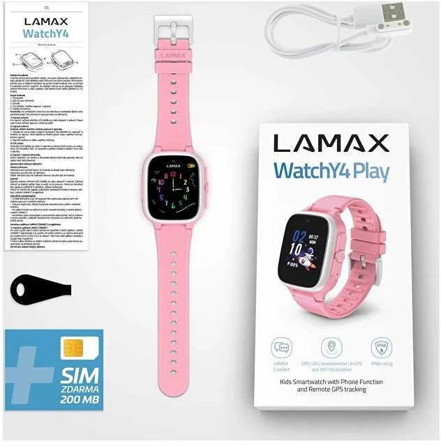 Išmanusis laikrodis LAMAX WatchY4 Play Rožinė