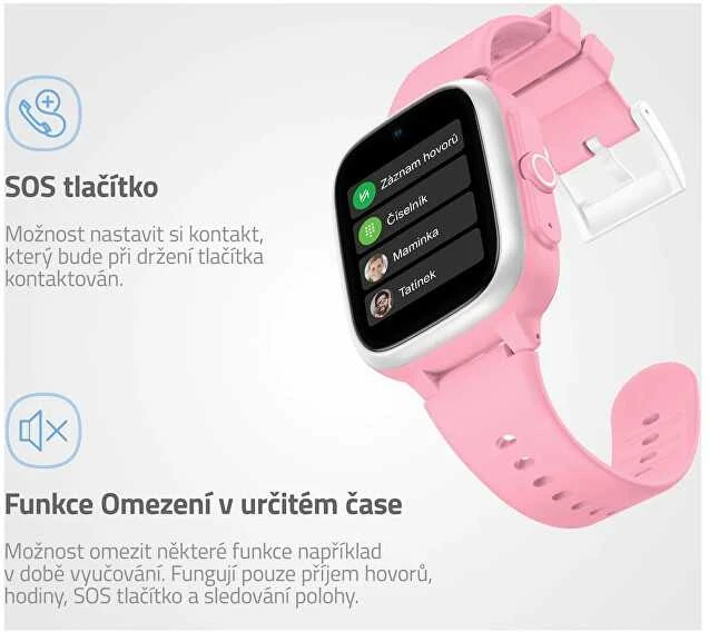 Išmanusis laikrodis LAMAX WatchY4 Play Rožinė