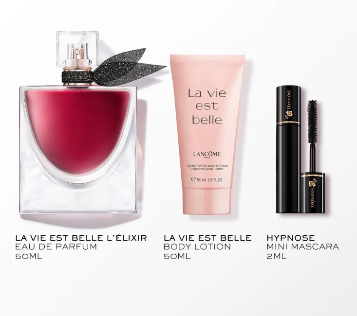 Lancome La Vie Est Belle L`Eliksyras - EDP 50 ml + kūno losjonas 50 ml + tušas 2 ml
