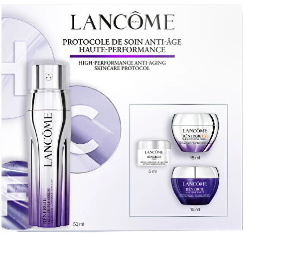Lancome LANCOME RINKINYS (RENERGIE H.C.F. SERUMAS 50ML + KREMAS SU SPF 50 15ML + PAAKIŲ KREMAS 5ML + NAKTINIS KREMAS 15ML)