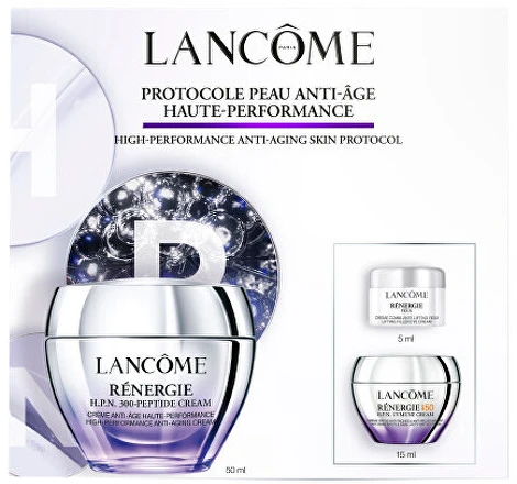 „Lancome“ rinkinys „LANCOME“ (RENERGIE H.C.P. kremas 50 ml + RENERGIE SPF 50 15 ml + paakių kremas su stangrinamąja užpildančia medžiaga 5 ml)