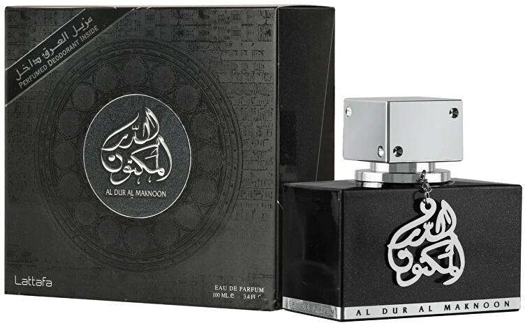 Lattafa Al Dur Al Maknoon Sidabrinis EDP parfumuotas vanduo unisex, 100 ml