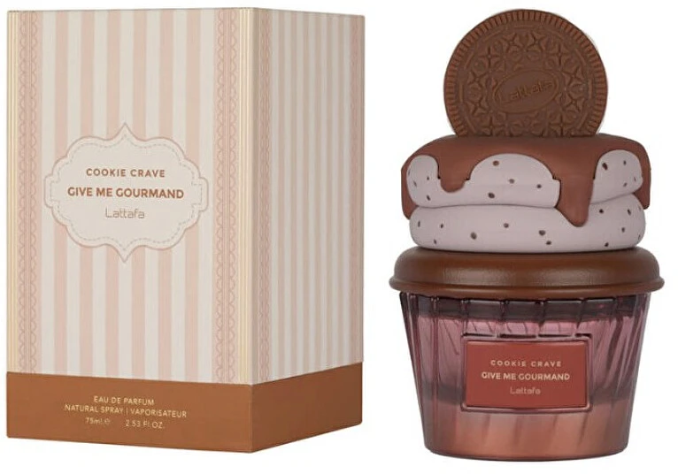 Lattafa Cookie Crave Give Me Gourmand EDP parfumuotas vanduo moterims, 75 ml