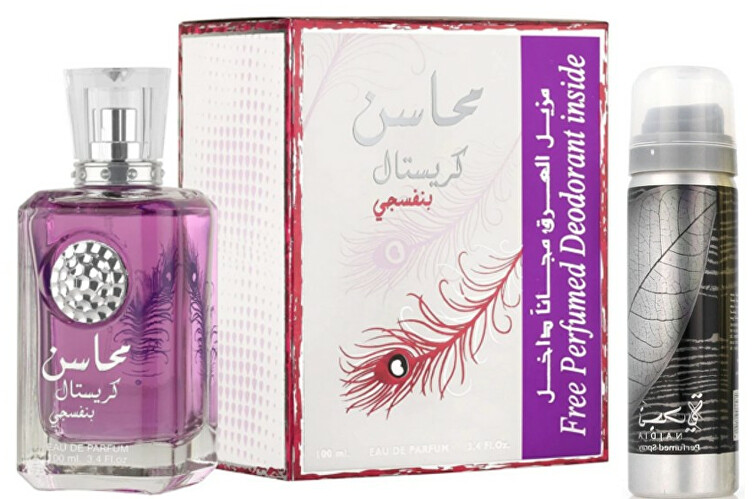 Lattafa Mahasin Crystal Violet EDP parfumuotas vanduo moterims, 100 ml