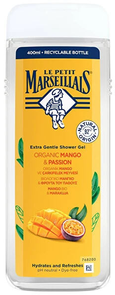 Le Petit Marseillais Extra Gentle Dušo želė Organic Mango & Passion Dušo želė