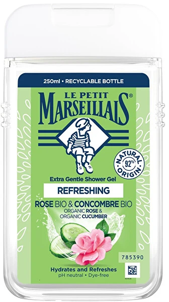 Le Petit Marseillais Extra Gentle Dušo želė Bio Rose & Bio Cucumber Dušo želė