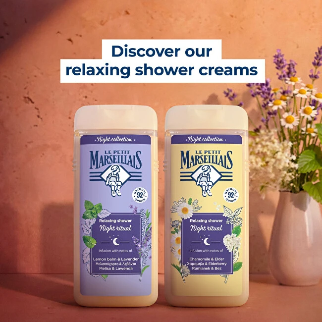 Le Petit Marseillais Dušo želė Night Collection Lemon Balm & Lavender 650 ml