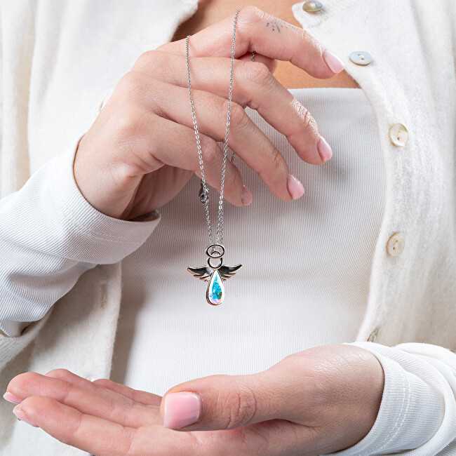 Levien Dark Crystal Necklace Angel Rafael