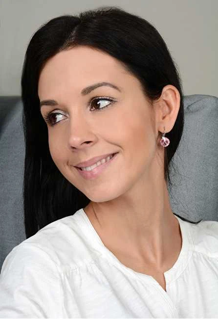 Levien Elegant Rivoli Aquamarine earrings