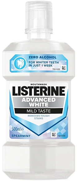 Listerine Advanced Baltas, 500 ml