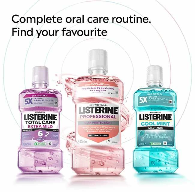 Listerine Burnos skalavimo skystis Profesionalus dantenų apsaugos+ 500 ml