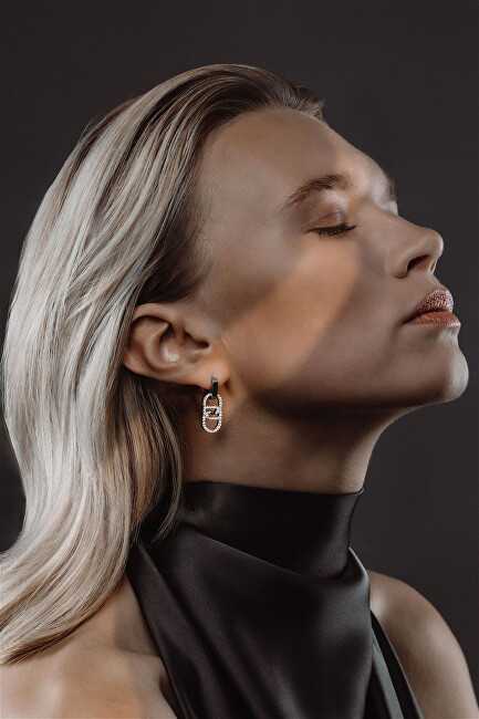 Liu Jo Designer steel dangle earrings LJ2811