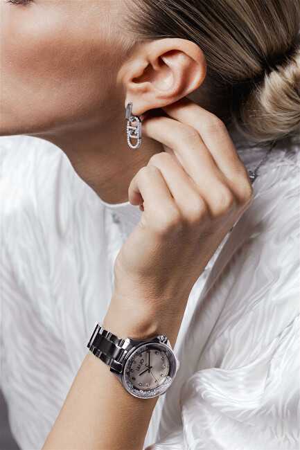 Liu Jo Designer steel dangle earrings LJ2811