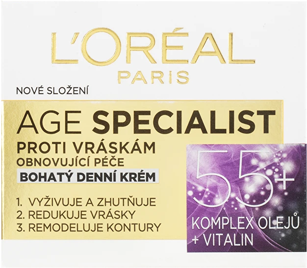 L'Oréal Paris Age Specialist 55+ Day Kreminis moterims, 50 ml