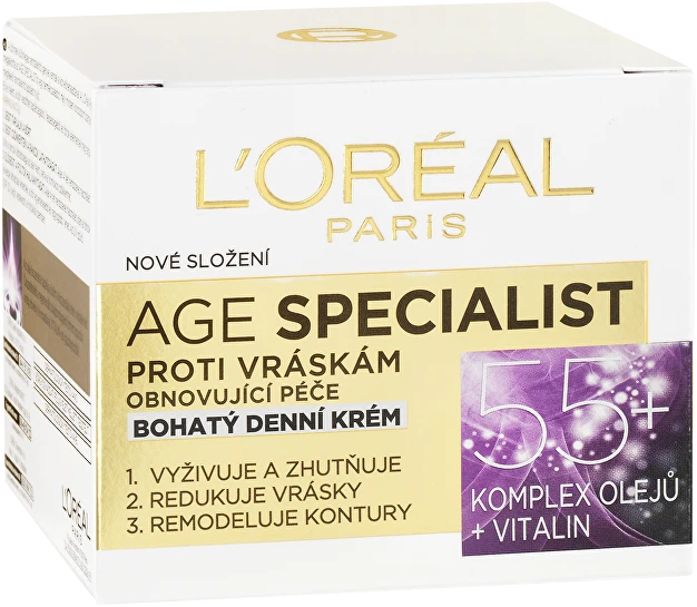 L'Oréal Paris Age Specialist 55+ Day Kreminis moterims, 50 ml