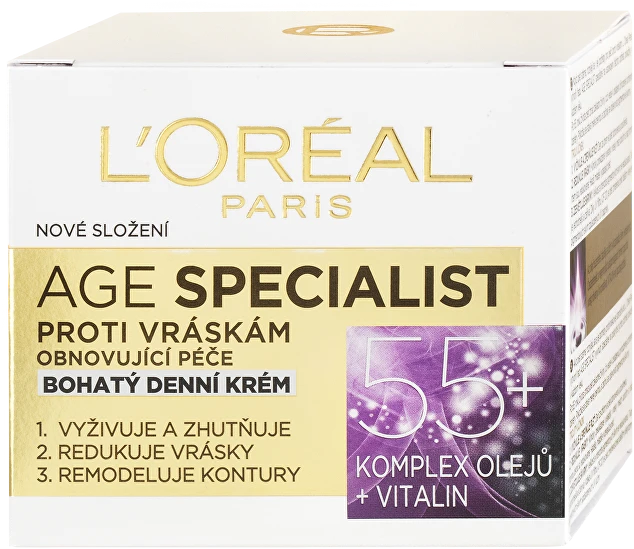 L'Oréal Paris Age Specialist 55+ Day Kreminis moterims, 50 ml