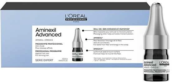 Ampulė nuo plaukų slinkimo L‘oreal Professionnel Aminexil Advanced 42x6ml
