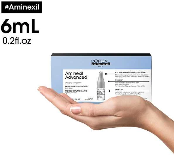 Ampulė nuo plaukų slinkimo L‘oreal Professionnel Aminexil Advanced 42x6ml