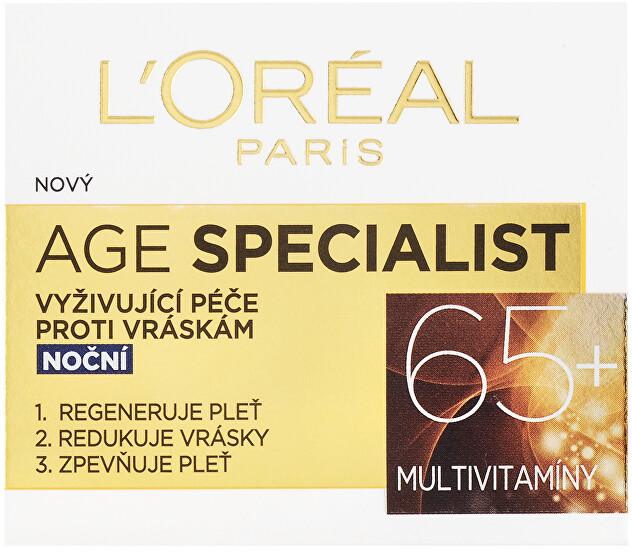 L'Oréal Paris Age Specialist 65+ Night Skin Kreminis moterims, 50 ml