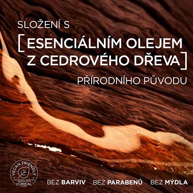 L'Oréal Paris Men Expert Barber Club barzdos, veido ir plaukų prausiklis barzdos plovimui vyrams, 200 ml