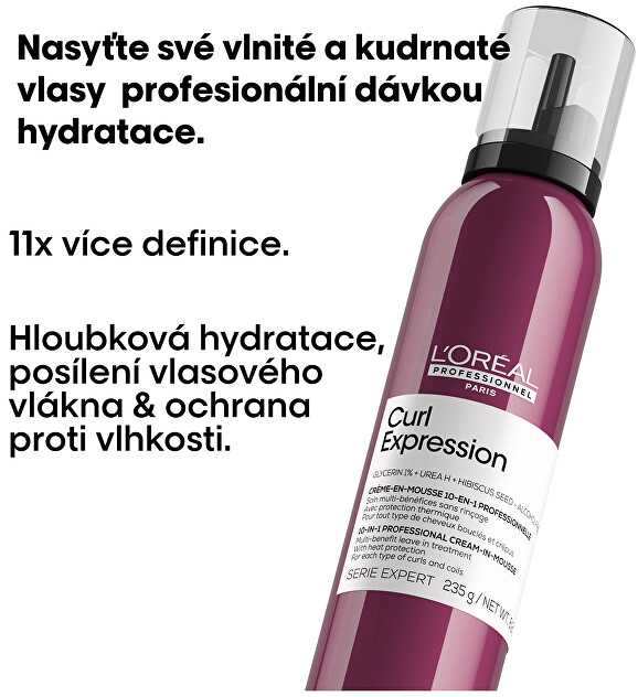 Putos garbanoms L'oreal Professionnel Curl Expression 10-In-1 ​Kreminis-In-Mousse 250ml