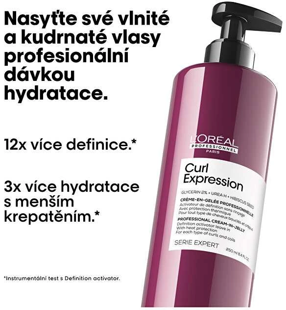 Apsauginis kremas nuo karščio L'oreal Professionnel Curl Expression Kreminis-In-Jelly​ Definition Activator 250ml
