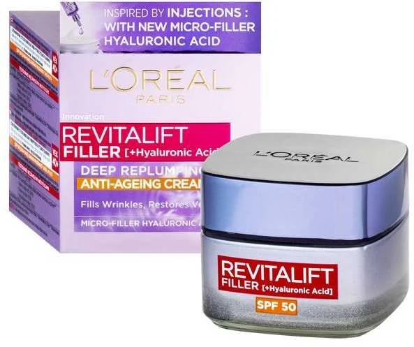 L'Oréal Paris Revitalift Filler HA Day Kreminis, 50 ml
