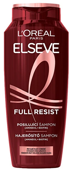 L'Oréal Paris Elseve Full Resist Aminexil Strengthening Šampūnas Šampūnas moterims, 250 ml
