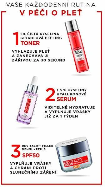 L'Oréal Paris Revitalift 5% grynos glikolio rūgšties peeling toneris veido losjonas ir purškiklis moterims, 180 ml