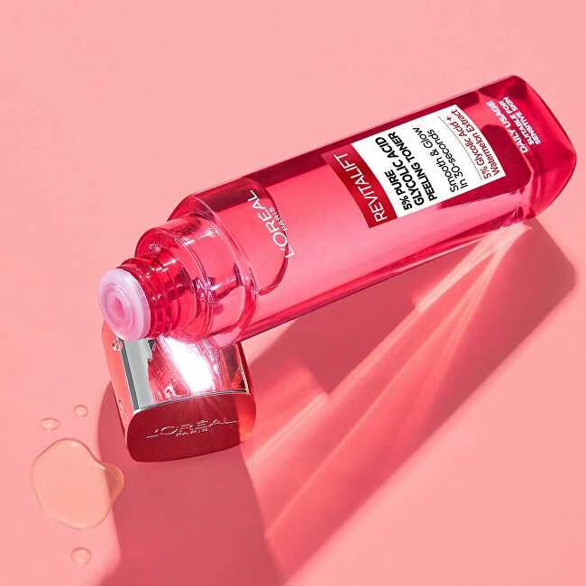 L'Oréal Paris Revitalift 5% grynos glikolio rūgšties peeling toneris veido losjonas ir purškiklis moterims, 180 ml