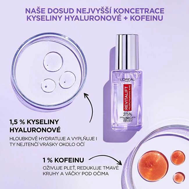 L'Oréal Paris Revitalift Filler HA 2,5% akių serumas moterims, 20 ml