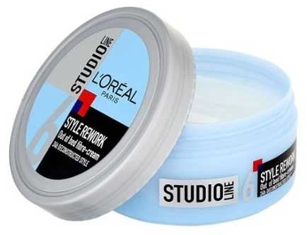 L'Oréal Paris Studio Line Style Rework Out Of Bed Fiber kreminis plaukų želė moterims, 150 ml