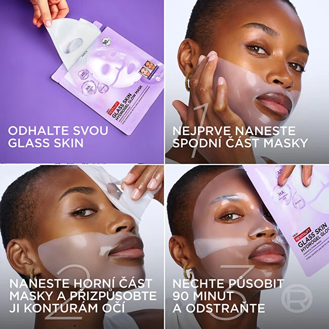 L'Oreal Filler Glass Skin Mask 4 x 25 g brightening mask set