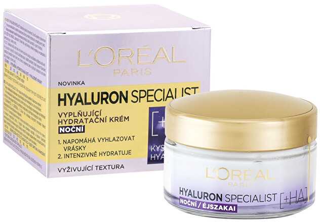 L'Oréal Paris Hyaluron Specialist Night Skin Kreminis moterims, 50 ml