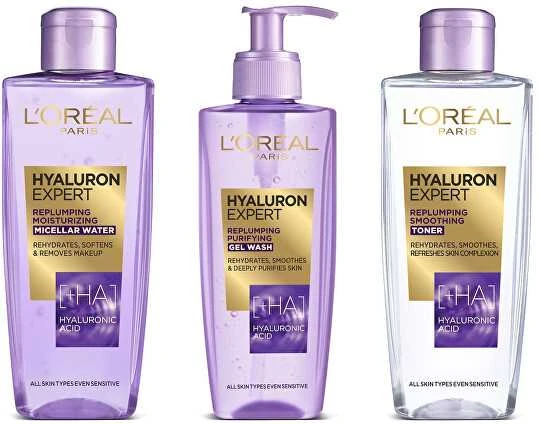 L'Oréal Paris Hyaluron Specialist Replumping Smoothing Toneris Veido losjonas ir Purškiklis moterims, 200 ml