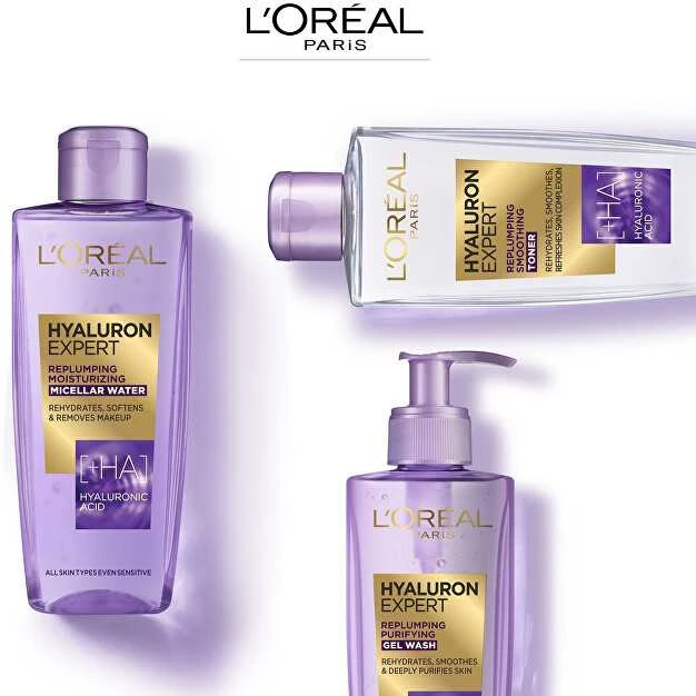 L'Oréal Paris Hyaluron Specialist Replumping Smoothing Toneris Veido losjonas ir Purškiklis moterims, 200 ml