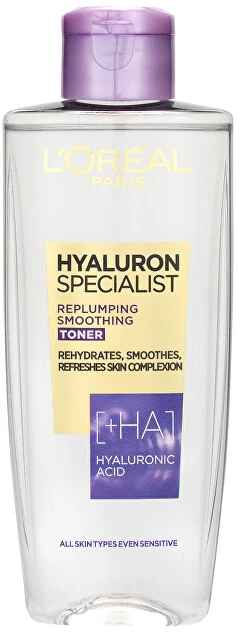 L'Oréal Paris Hyaluron Specialist Replumping Smoothing Toneris Veido losjonas ir Purškiklis moterims, 200 ml