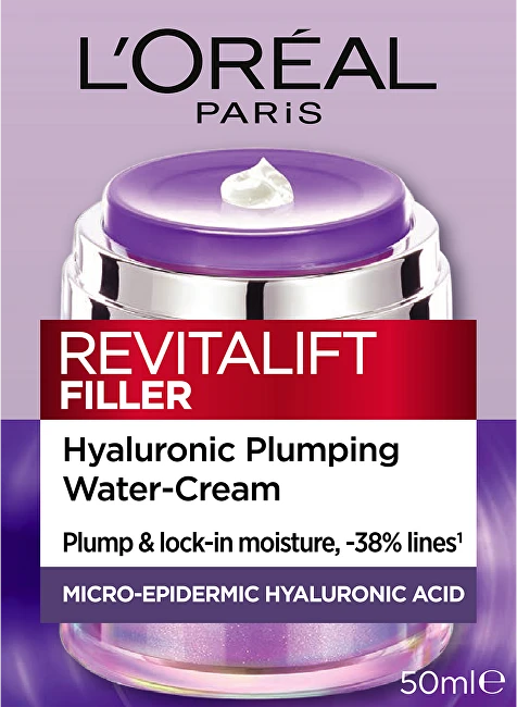 L'Oreal Hydrating cream Filler Hyaluronic Plumping Vanduo-Kreminis 50 ml