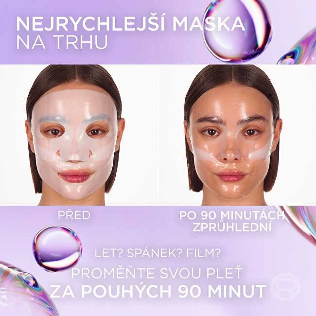 L'Oreal Paris - Revitalift Filler stiklinė veido kaukė 1 vnt.