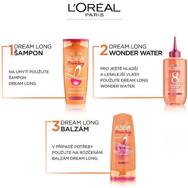 L'Oréal Paris Elseve Dream Long 8 Second Wonder Vanduo Plaukų tiesinimo priemonė moterims, 200 ml